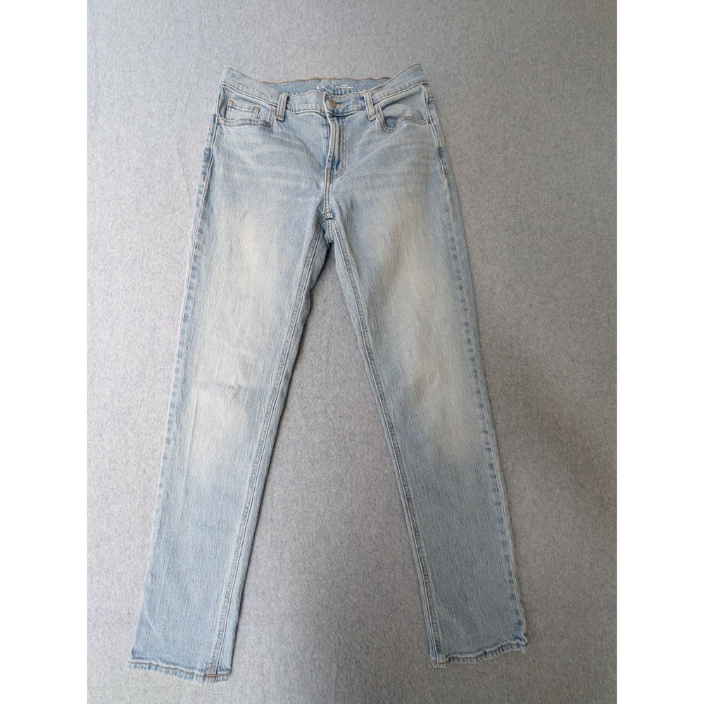 Old Navy Mid-Rise Wow Boyfriend Jeans Light Wash Blue Denim Pants Womens Size 2